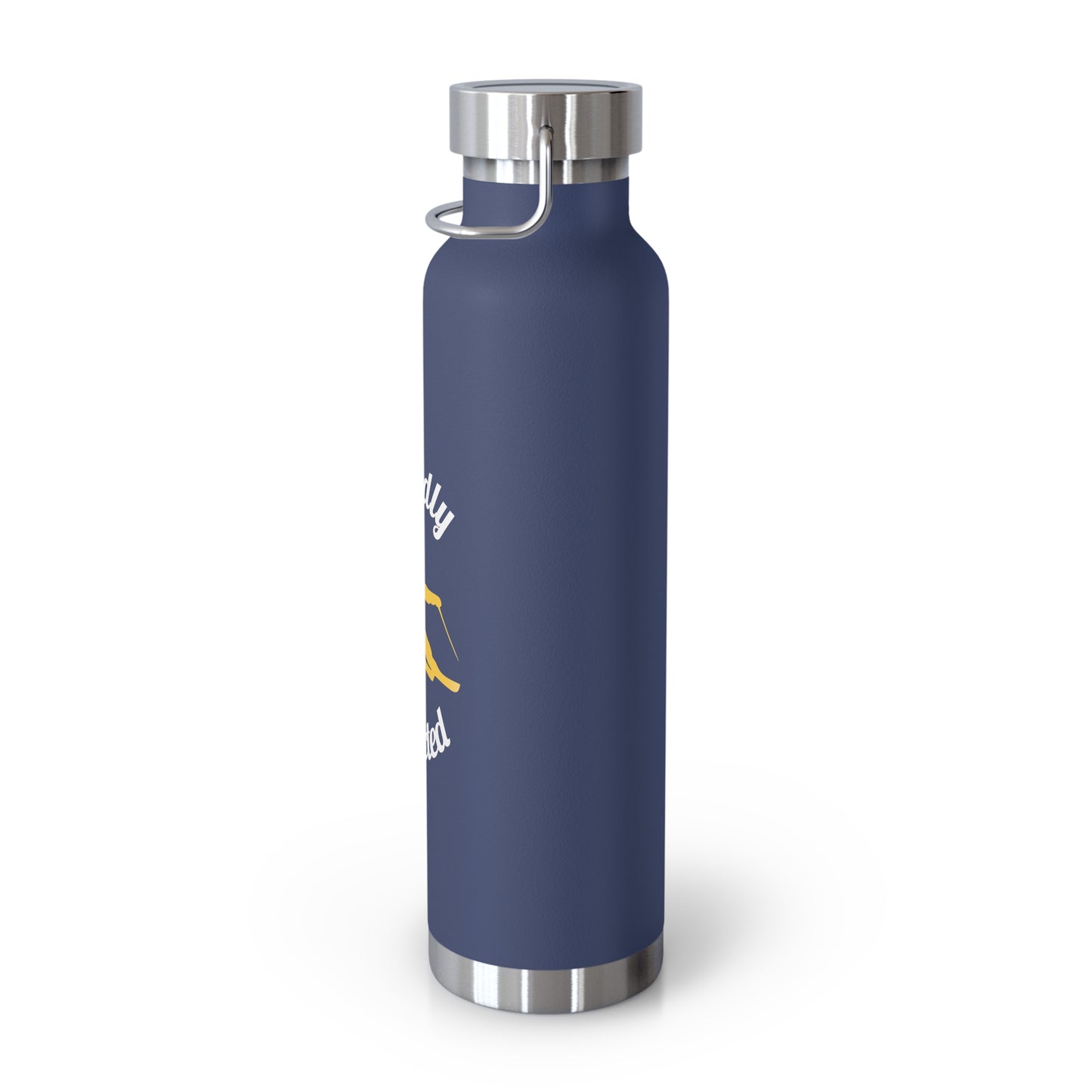 Carving Skier - Copper Vacuum Insulated Bottle, 22oz - Proudly Addicted